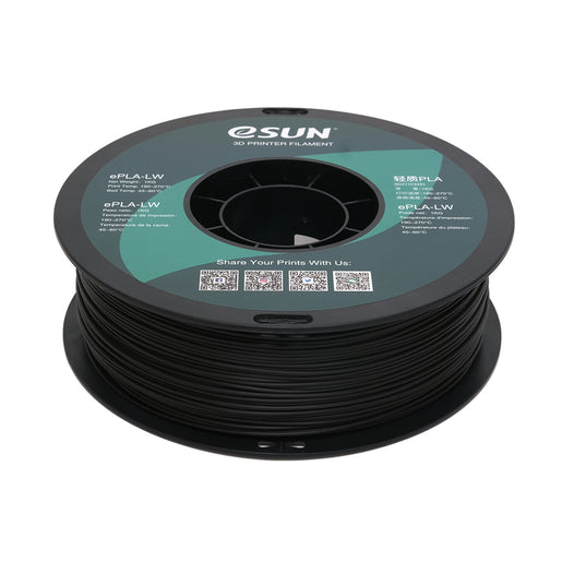 eSUN Black PLA-LW Filament 1kg 1.75mm