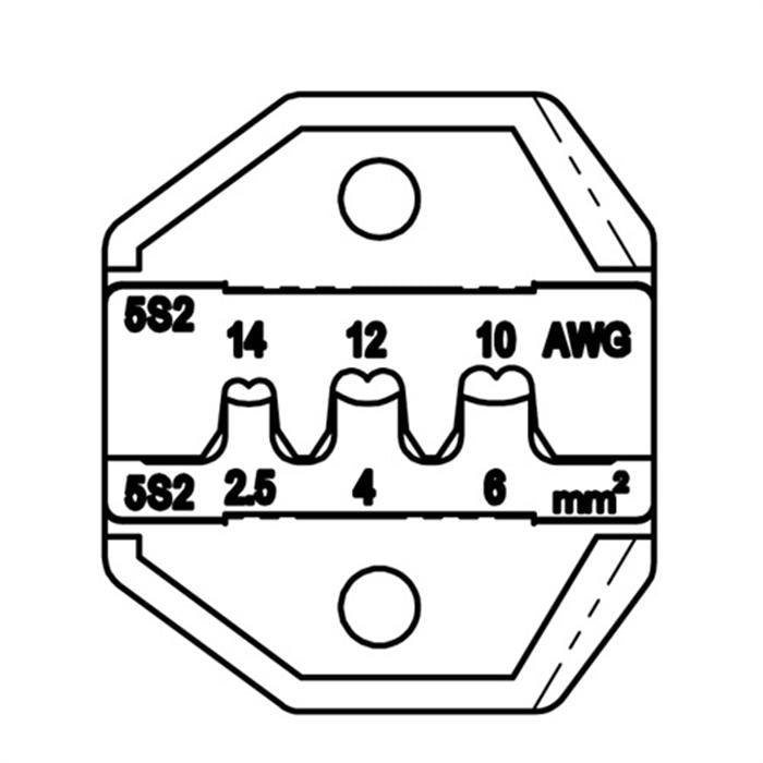 Die Set For MC 4 Solar Connector (Multi-Contact) & 2.5/4.0/6.0 mm2 (AWG 14/12/10) Solar Cable