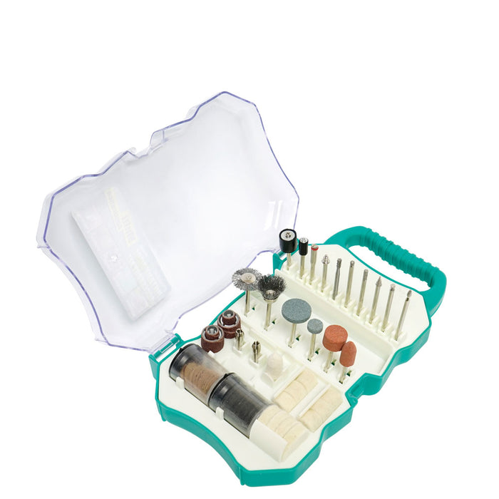 Rotary tool accessory kits