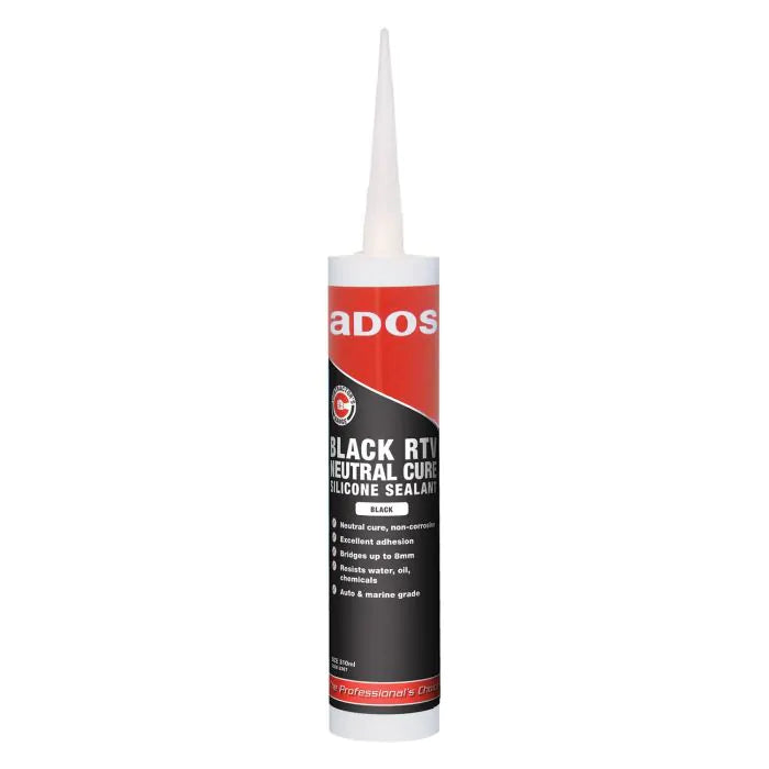 ADOS Black RTV Neutral Cure Silicone Sealant