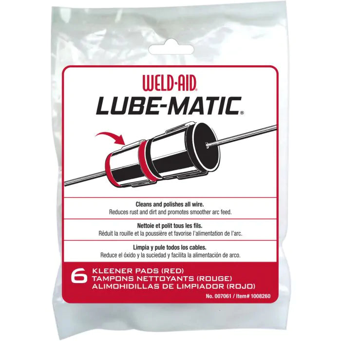 Weld-Aid Lube-Matic Red Cleaning Pad