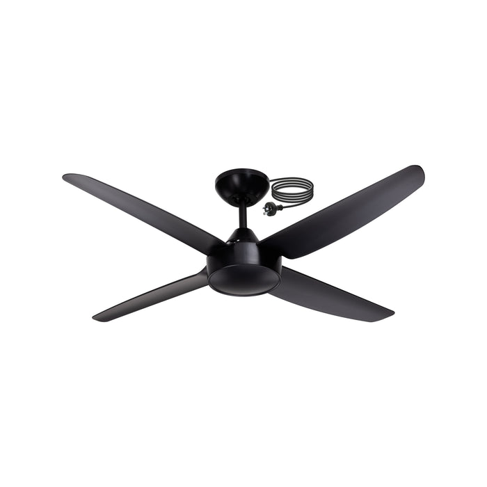 Arlec 120cm Black AC DIY 4 Blade Ceiling Fan