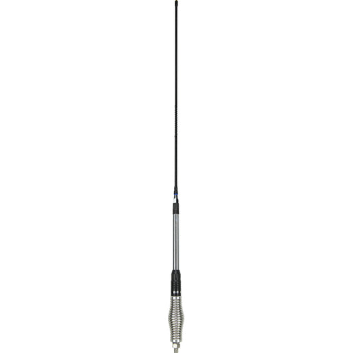 GME 640mm Elevated Feed Base, AS002 Spring, Fibreglass Colinear Antenna (6.6dBi Gain) - Black