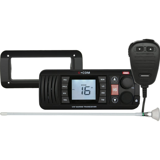 GME VHF Marine Value Pack 1 - Black (For Aluminium boats)