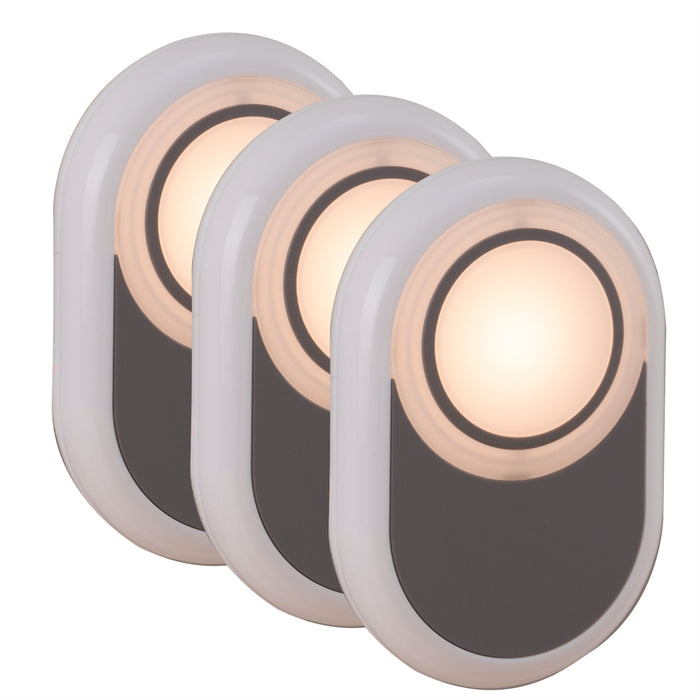 Arlec 240V Pill Plug-In LED Night Light - 3 Pack