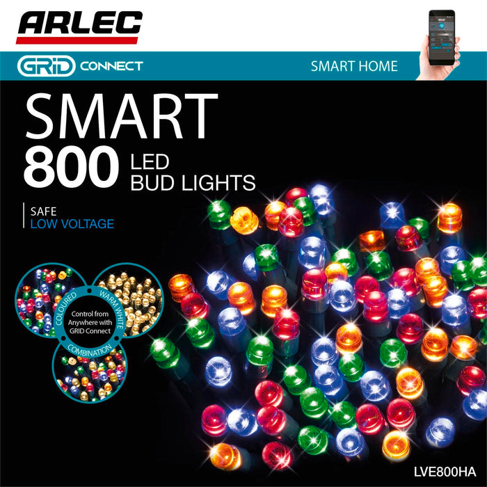 Arlec Smart 800 LED Bud Lights With Grid Connect