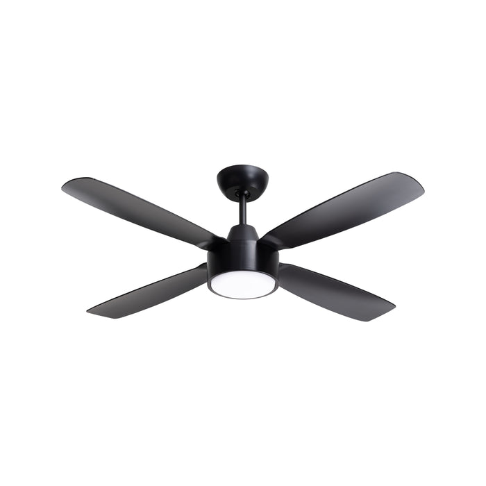 Arlec 120CM AER Matte Black 4 Blade DC Ceiling Fan