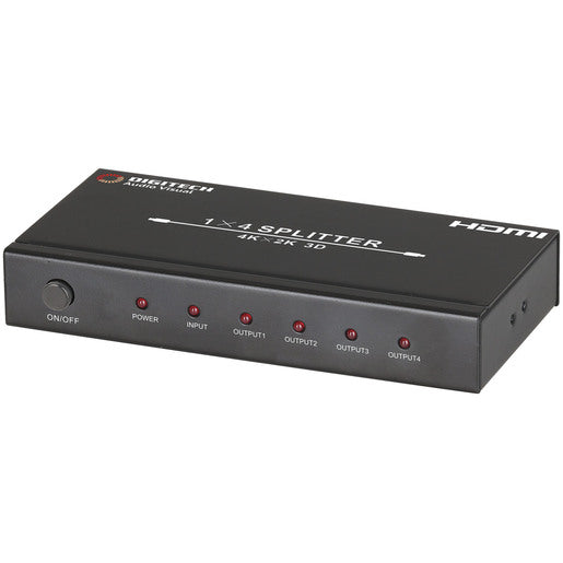 Digitech 4 Way Splitter with 4K Support