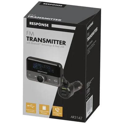 FM Transmitter with Bluetooth® Technology and Qualcomm® Quick Charge™ 3.0 USB