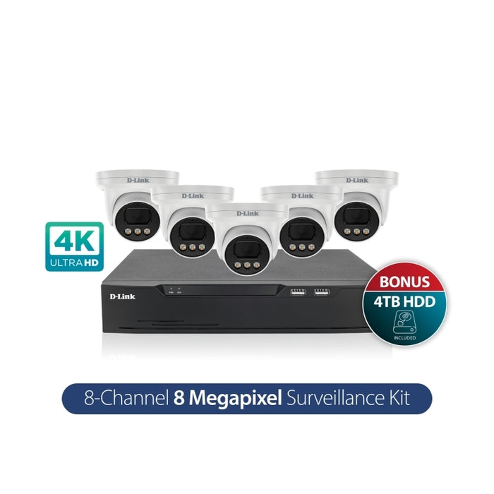 D-Link Vigilance Kit 8CH, 8MP