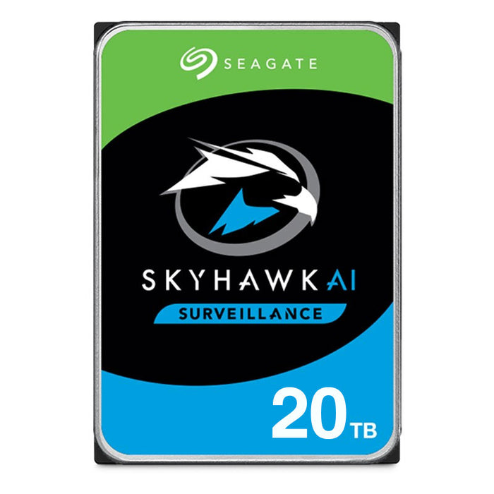 Seagate 20TB 3.5' SkyHawk AI Surveillance SATA 6Gb/s HDD 256MB Cache  5 years Limited Warranty