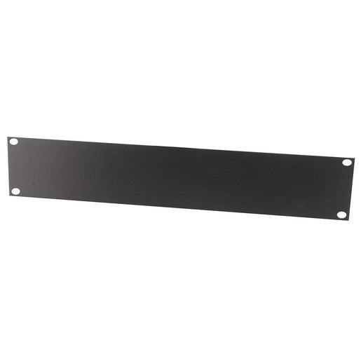 Aluminium 88mm (2U) Rack Cabinet Panel - Black Finish