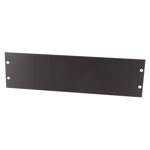 Aluminium 132mm (3U) Rack Cabinet Panel - Black Finish