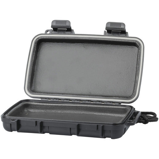 Black Waterproof ABS Plastic Case - 182 x 120 x 42mm