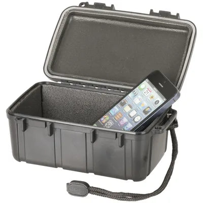 Black Waterproof ABS Plastic Case - 182 x 120 x 75mm