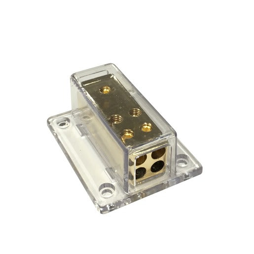 Gold Power Distribution Block - 1 in 4 out