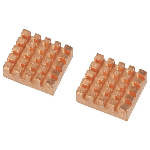 Copper Heatsink for Raspberry Pi 2 Pack