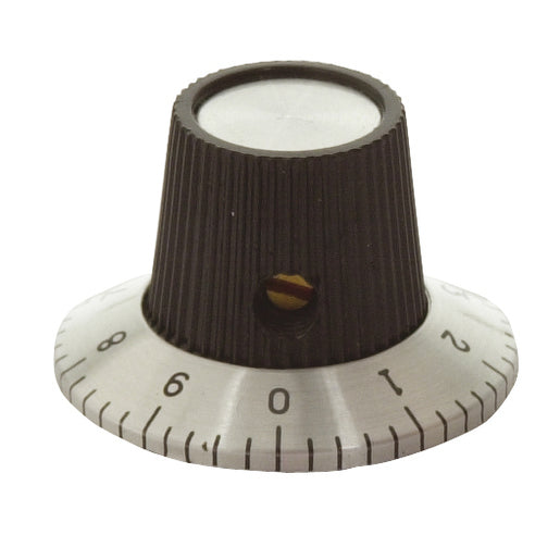 29mm Numbered Knob - Skirt with Number 0 - 9