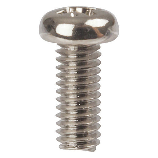 10mm x M4 Round Phillips Head Steel Screws - Pack of 25