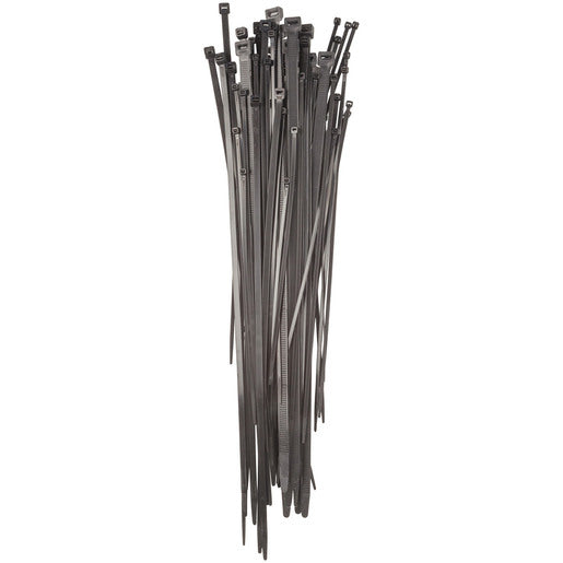 Large Size Mixed Black Cable Tie Set - 70 Pieces