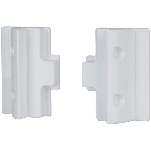 White ABS Solar Panel Side Mounting Brackets - Pair