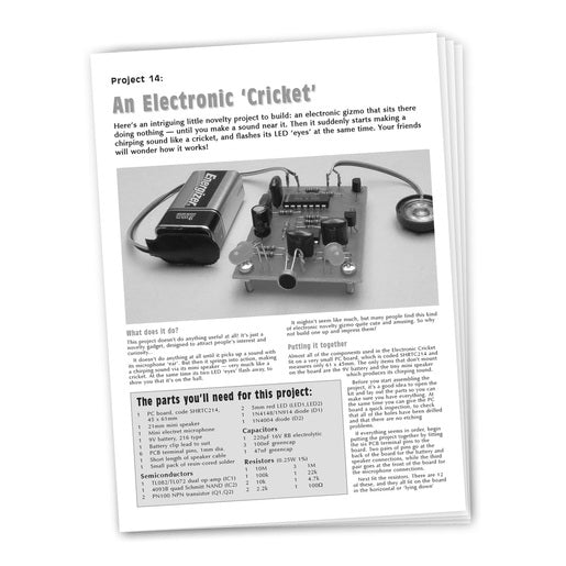 Instructions to Suit SC2 Project #14 - Jiminy Cricket Noise Generator (KJ8224)