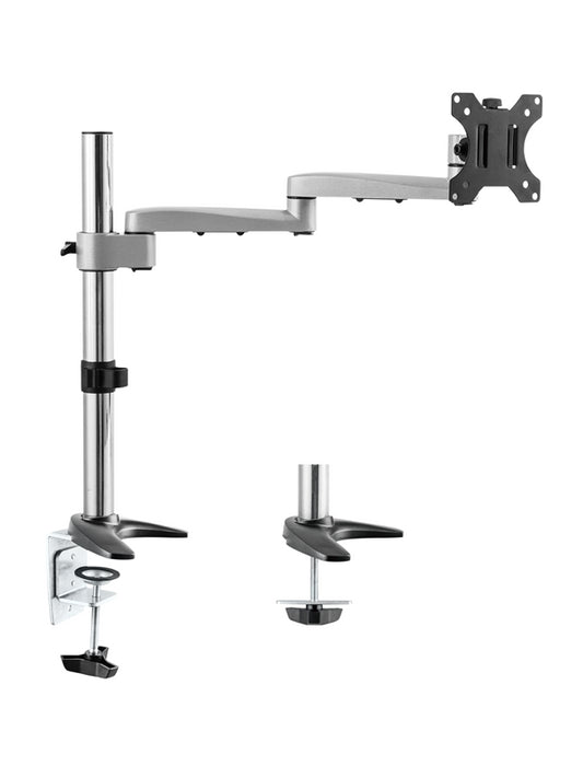 Astrotek Monitor Arm Desk Mount Height Adjustable Stand for Single LCD Display 23.8' 24' 27' 8kg 30Â° Tilt 180Â° Swivel 360Â° Pivot VESA 75x75 100x10