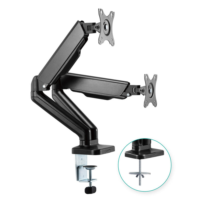 mbeatÂ® activiva ErgoLife Dual Monitor Screen Steel Gas Spring Monitor Arm