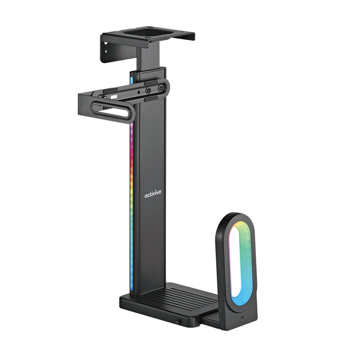 mbeatÂ® activiva RGB Ultra-Wide Adjustable Wall & Under-Desk Gaming PC Mount