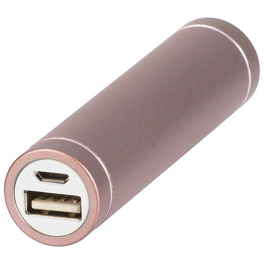 2600mAh Metallic Power Bank Rose Gold