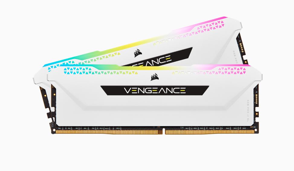 (LS) Corsair Vengeance RGB PRO SL 32GB (2x16GB) DDR4 3200Mhz C16 White Heatspreader Desktop Gaming Memory