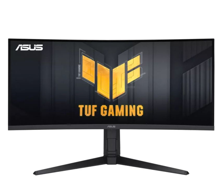 ASUS VG34VQL3A 34' Curved Gaming Monitor QWQHD (3440 x 1440), 21:9, VA Display, 180Hz, 1ms (GTG), Non-Glare, 125% sRGB, HAB, 1500R Curved Design,