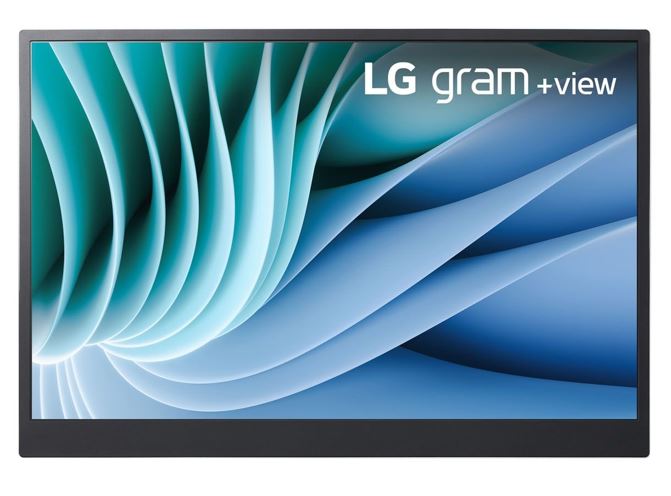 LG Gram +View 16' Portable Monitor WQXGA 2K 2560x1600 16:10 2xUSB-C Auto Rotate Tilt Pivot Power Delivery DisplayPort Anti-Glare Alternate Mode 670g