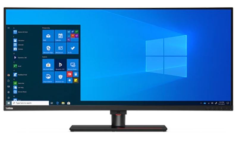 Lenovo ThinkVision P40w-20 39.7' WUHD Curve Monitor IPS 5120x2160 21:9 Height Adjustable Tilt Swivel DP HDMI USB-B LAN Audio 4xUSB-A TBT4 USB-C Hub 3y