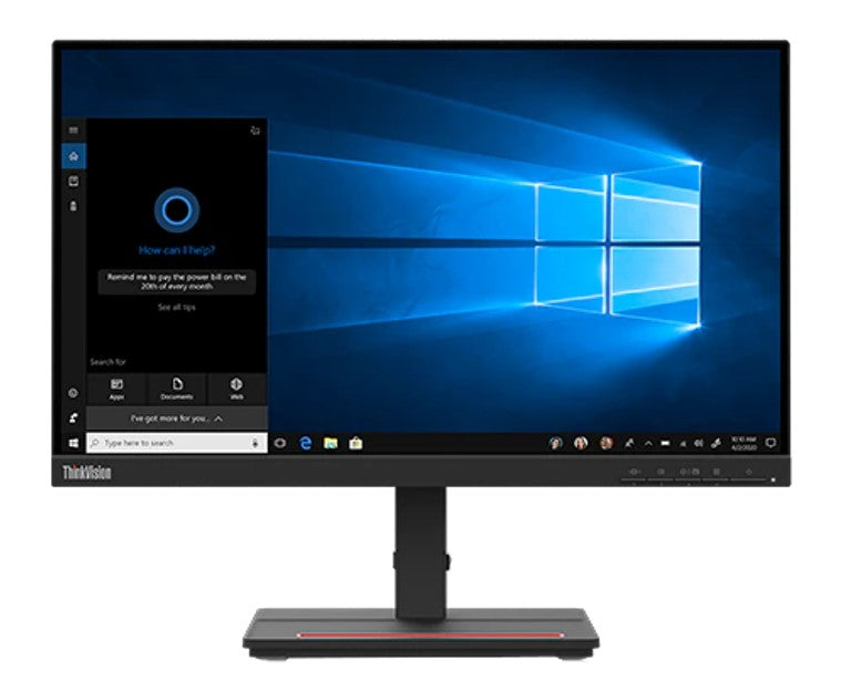 LENOVO ThinkVision S22e 21.5' AMD FreeSync FHD VA LED Monitor 1920x1080 16:9 4ms Tilt HDMI VGA Audio Signal 3.5mm Out VESA 3YR WTY