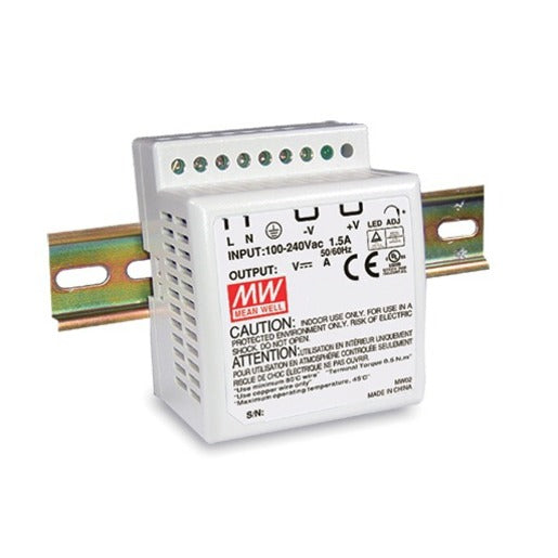 45 Watt Industrial DIN Rail Switchmode Power Supply - 5VDC