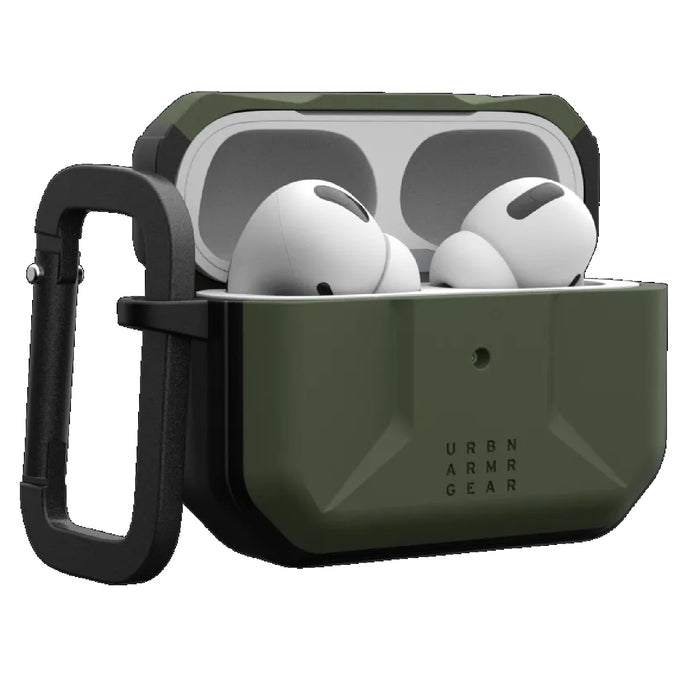 UAG Civilian Apple Airpods Pro (2nd Gen) Case - Olive Drab (104124117272), DROP+ Military Standard, Co-Mold Design, Weather-Resistant,Precise Fit