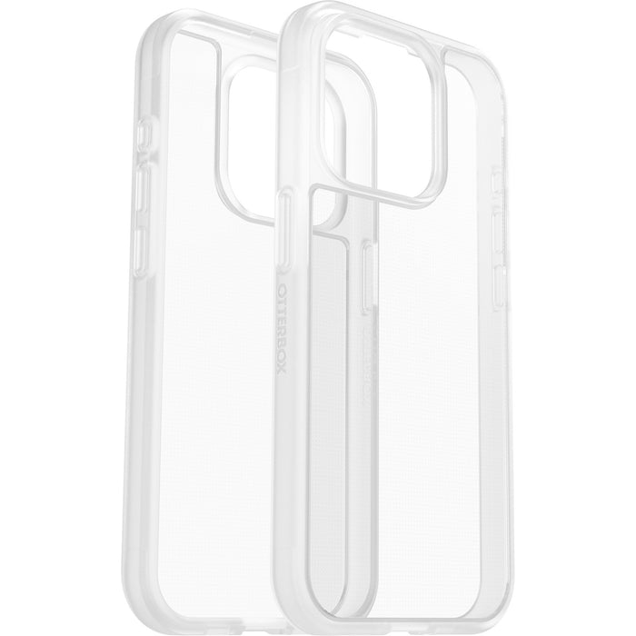 OtterBox React Apple iPhone 15 Pro (6.1') Case Clear - (77-92756), Antimicrobial, DROP+ Military Standard, Raised Edges,Hard Case,Soft Grip