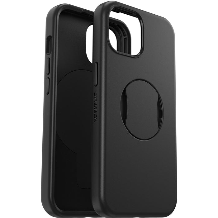 OtterBox OtterGrip Symmetry MagSafe Apple iPhone 15 Plus / iPhone 14 Plus (6.7') Case Black - (77-93152), Antimicrobial,DROP+ 3X Military Standard