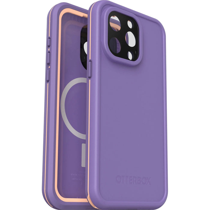 OtterBox Fre MagSafe Apple iPhone 15 Pro Max (6.7') Case Rule of Plum (Purple) - (77-93431), DROP+ 5X Military Standard, 2M WaterProof