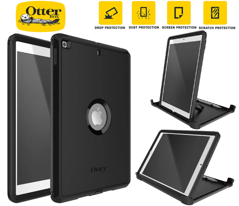 OtterBox Defender Apple iPad (10.2') (9th/8th/7th Gen) Case Black - ProPack - (77-62035), DROP+ 2X Military Standard,Built-in Screen Protection