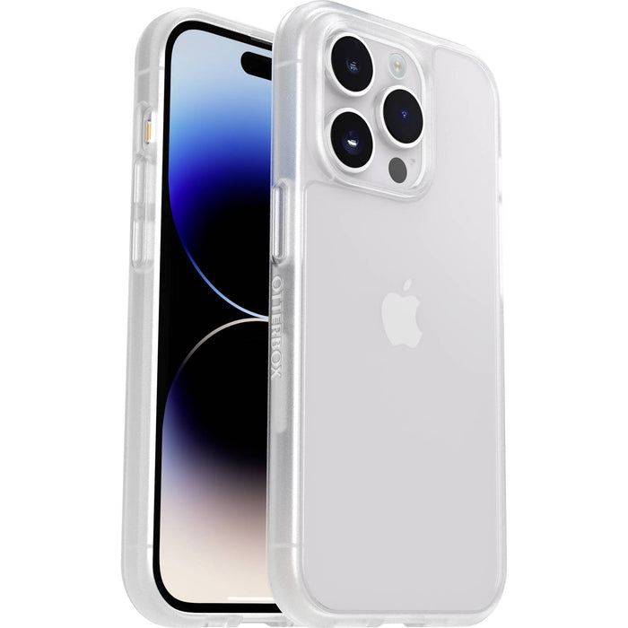 OtterBox React Apple iPhone 14 Pro Case Clear - (77-88892), Antimicrobial, DROP+ Military Standard, Raised Edges, Hard Case, Ultra-Slim, Soft Grip