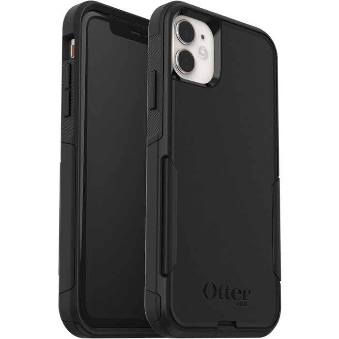 OtterBox Commuter Apple iPhone 11 Case Black - (77-62463), Antimicrobial, DROP+ 3X Military Standard, Dual-Layer, Raised Edges, Port Covers, No-Slip