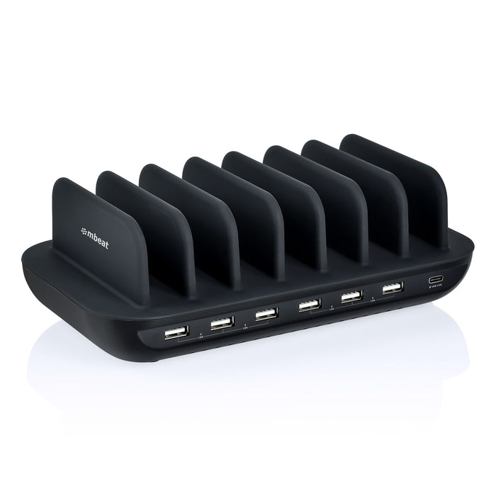 mbeatÂ® Gorilla Power 60W 7 Port USB-C & USB Charging Station