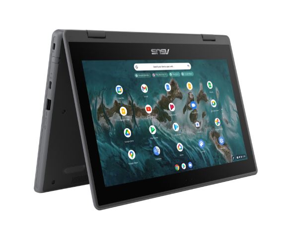 ASUS Chromebook 11.6' HD, N4500, 4, 32, Rugged, ZTE, Dark grey, 2xUSB-A, 2xUSB-C, ChromeOS, 1Y