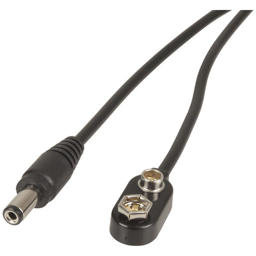 9V Battery Snap DC Cable 2.1MM plug 0.3M