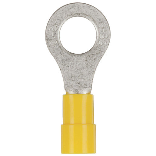 Yellow 8mm Eye Terminal - Pack 8