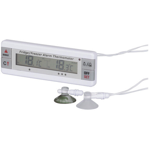 Dual Display Digital Thermometer for Fridge Freezer with Dual Probes