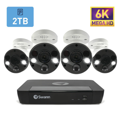 Swann 8CH NVR Kit with 4 x 6K PIR Cameras