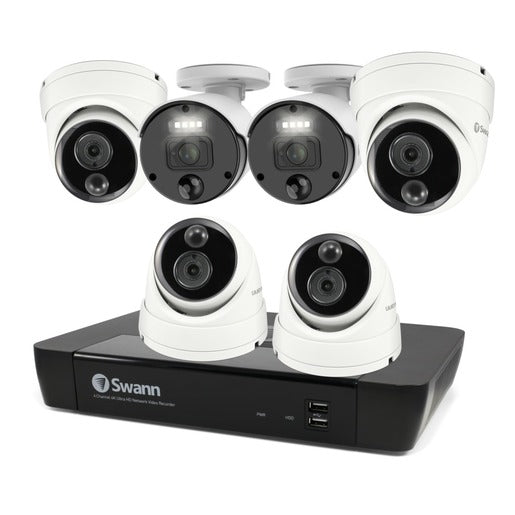 Swann NVR8 -8580 4K/2TB/4 x 876MSD /2 x 875WLB 4K Master Series IP Digital still image video camera SONVK-876804D2B-AU